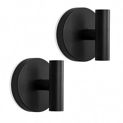MOTAIPEAK Suction Cup Hooks for Shower, Shower Hooks for Inside Shower, No Drill Towel Hooks for Bathroom, Removable Suction Hooks for Glass, Mirror, Tile, Waterproof, Rustproof – Black (2 Pack)