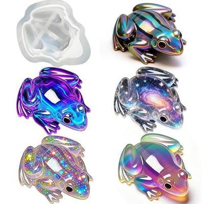 Frog Resin Mold, Animal Frog Silicone Mold for Epoxy Resin Casting | Durable 3D Frog Epoxy Casting Molds for DIY Art Crafts, Garden Decor, Candle Soap Making, Accessories, Home Decor, Birthday
