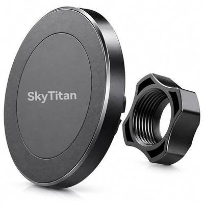 Replacement Magnetic Phone Holder Part for Car Mount 17mm Ball | Upgraded for MagSafe iPhone 12-17, One-Hand Operation, Heavy-Duty Strong Magnets, Heat Resistant, Rotatable, Low Profile