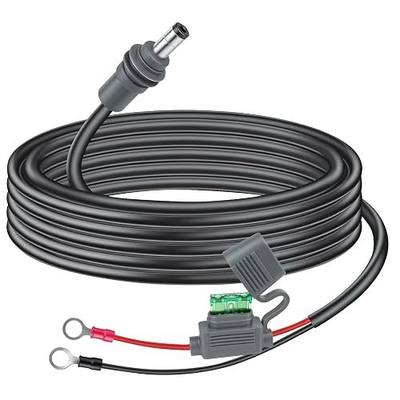 Starlink Mini Power Cable - 12V/24V Battery Adapter, O Ring to DC Extension Cable 10FT with ATC/ATO Fuse Holder for Car, Truck, RV, Off-Grid Camping & Emergency Power Supply (10FT)