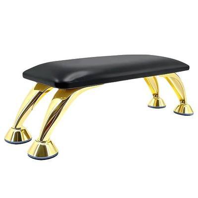 Nail Arm Rest for Nail Tech, Professional Manicure Hand Rest, Anti-Slip Nail Hand Rest with Soft Microfiber Leather Cushion, Durable Nail Arm Rest Stand, Full Size Design Fits Most Nail Lamps