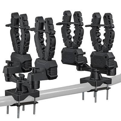 KEMIMOTO Double Bow Rack Hunting Tool Holder Gear Mount for UTV and ATV | Universal Fit, Auto-Grip, with Rubber Straps, Compatible with Hunting Bike Tree Stand Mobility Scooter Snowmobile SxS ATV