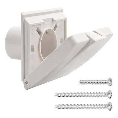 360W Wall Inlet for NuTone Central Vacuum - White Automatic Inlet Valve Cover for Broan-NuTone 360 Series Central Vac Cleaner System, Compatible with CH515 CH230L Hoses, CF361 CF361F Mounting Bracket