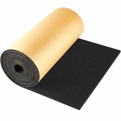 Pangda 1 Piece 236 x 12 x 1/8 Inch Extra Large Marine Foam Roll Closed Cell Rubber with Adhesive Insulation Sheets Lightweight Single Sided Tape Water Weather Resistant for Craft