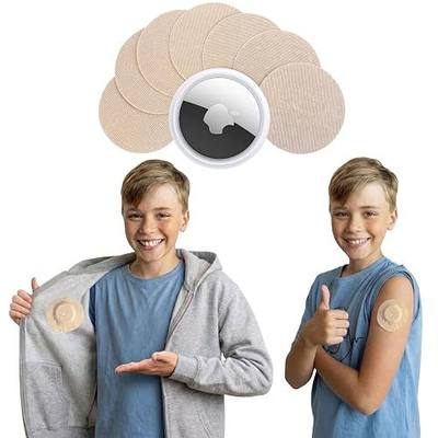 Airtag Sticker - Compatible with Apple Airtag, Airtag Holder for Kids, Luggage, Clothing (Skin-Colored, 25-Pack)