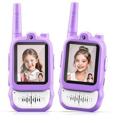 Lapare Video Walkie Talkies for Kids, Rechargeable 2-Way Radio with HD Color Screen, Real-time Video Toys for Girls, Kids Outdoor Camping Hiking, Birthday Gifts