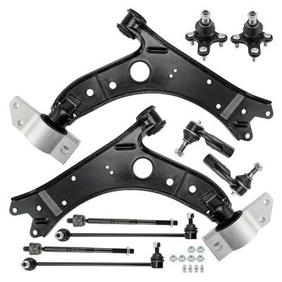 PHILTOP 10Pcs Suspension Kit for 2006-2014 Jetta/GTI/Rabbit 2010-2014 Golf | Fit for 2007-2016 Eos 2006-2013 A3 2007-2013 A3 Quattro 2008 R32, Front Lower Ball Joint Control Arm Sway Bar End Tie Rod End