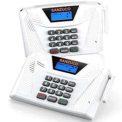 60L Wireless Intercom System Full Duplex Hands-Free Intercoms 2Pack | 1700ft Intercoms Wireless for Home 2026, 2-Way Talk & Group Call, 8-Level Volume, Room-to-Room Intercom for Elderly/Office