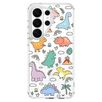 MOSNOVO for Samsung Galaxy S26 Ultra Clear Case, Fit for MagSafe, 6.6ft Military-Grade Shockproof Magnetic Protective Phone Cover,Dinosaur Land