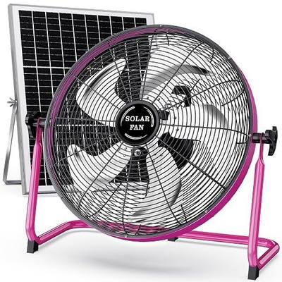 18" Solar Fan for Outside, Ultra-Quiet Solar Powered Fans for Home, 20000mAh Outdoor Waterproof Portable Ventiladores Recargables for Patios Shed Camping Livestock Gazebo Greenhouse