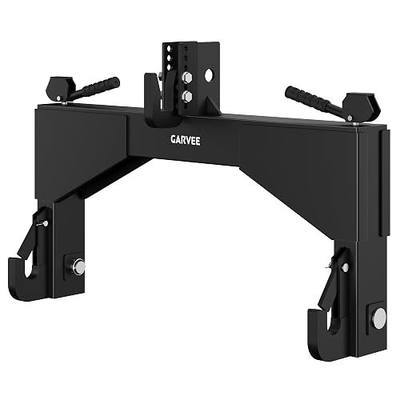 Garvee 4000lbs 3 Point Quick Hitch for Cat 2 with Bushing, 3 PT Quick Hitch for Category 2 with 2" Receivers, 5 Level Adjustable Bolt,Compatible with Cat 2 Implements