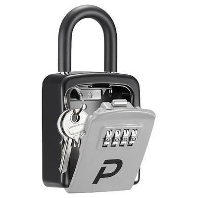 Puroma Key Lock Box, Lockbox for Keys Outdoor Combination Security Lockbox Outside Portable Storage Safe Box for Realtor and Rental, Home Office Apartment Door Handle House Key