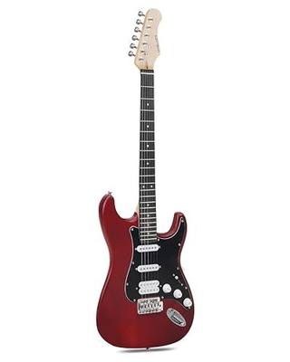 UST-150 Beginner Electric Guitar, Lightweight ST Style Guitar with Matte Natural Finish, Easy to Play for New Players, Perfect for Home Practice, Learning and First Guitar Experience, Red