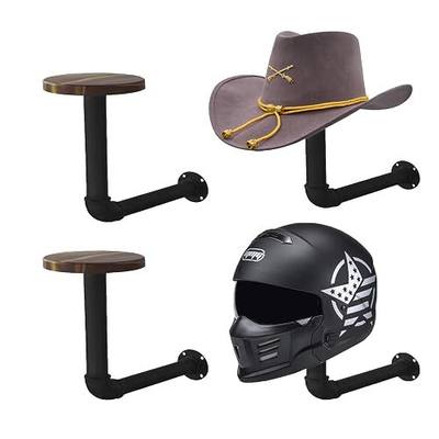 Motorcycle Helmet Holder,Helmet Holder Wall Mount Easy Storage for Motorcycle Helmets,Hats, Baseball and Rugby Helmets
