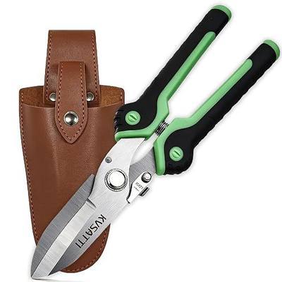 Heavy Duty All Purpose Utility Scissors for Cardboard, Industrial, Household Daily Use, Green