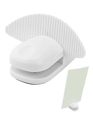 UCEC White Plastic Document Holder for Typing, Paper Holder Stand for Desk, Non-Slip Desktop Document Holder Stand for A4 Papers, Copies, Compact Typing Stand for Office, Home, Bank & Reading (1 Pack)