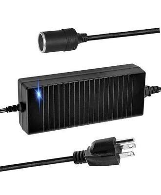 110V to 12V Converter, 15A 180W Ac to Dc Adapter, 12 Volt Cigarette Lighter Adapter to Wall Plug for Car Refrigerator, Tire Inflator, Vacuum Cleaner, Iceless Cooler, Air Pump (Upgraded)