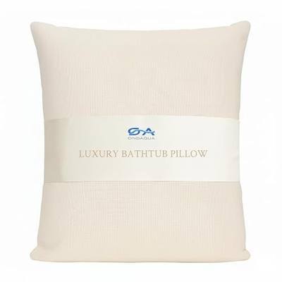 Luxury Bathtub Pillow, Skin-Friendly Cushion for Back, Neck & Head Support, Non-Slip, Adjustable Thickness Fits All Tub, Washable & Quick-Drying - Gift for Christmas Birthday Mother’s Day