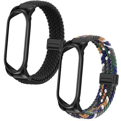 2 Pack Wristband Compatible with Plaud NotePin S/NotePin AI Voice Recorder | Adjustable Braided Strap with PC Case,Breathable Wearable Band with Magnetic Buckle,Ai Voice Recorder Accessories