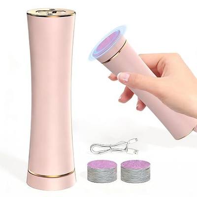 Electric Foot Callus Remover 3-Speed Waterproof Foot File with Sand Discs | Ergonomic rechargeable foot scrubber removes dead skin,portable,cracked heels & calluses for home salon,professional,painless