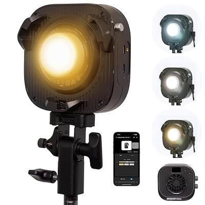 Amaran Halo 100X COB Led Video Light 100W Bi-Color 2700k-6500k,4,890 lux @ 1m (Bare),Ultra-Compact Travel Light,USB-C PD Power,App/NFC Control, Bowens Mount for YouTube TikTok Studio (100, Watts)