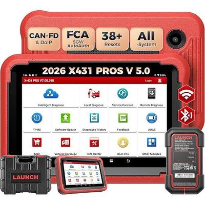 Launch X431 PROS V5.0 2026 Bluetooth Bidirectional Scan Tool with ECU Code | 2 Yrs Update, CANFD DOIP OBD2 Scanner, FCA SGW, 38+ Reset for All System Car Diagnostic, Upgraded of PROS Elite, Same as V+