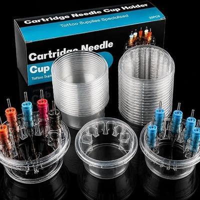 Rayyl 20Pcs Hive Cups Tattoo Ink Holder Washcup Transparent Disposable Rinse Cup Stable Tattoo Ink Holder Stand for Tattoo Ink Cleaning Cup Tattoo Supplies & Studio