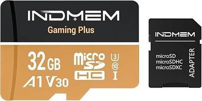 Micro SD Card 32GB High-Speed Performance (90MB/s Read, 25MB/s Write), Compatible with DSLR, Drone, Action Camera & Portable Devices(1 microSD Card +1 Adapter)