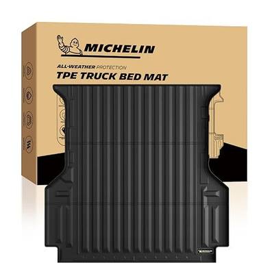 MICHELIN Truck Bed Mat for 2024 2025 2026 Ford Ranger - 5 FT 59.6" Short Bed, All-Weather Truck Bed Liner, Custom Fit, Durable TPE Bedliner, Non-Slip