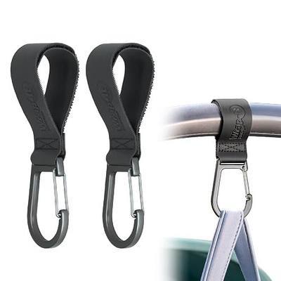 Wrap-It Storage Stroll Strap - 2 Pack Baby Stroller Accessories | Hook and Loop Straps with Hooks for Diaper Bags and Golf Push Cart Accessories or Luggage Hook Clip Hanger
