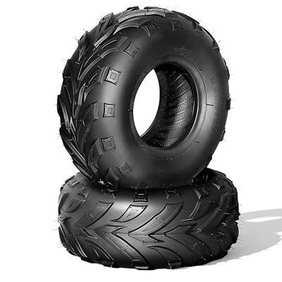 145/70-6 Go Kart Tires,4PR Mini Bike Tires,Tubeless,Pack of 2 | 145/70-6 14x6-6 ATV Tires for Sand Mud Trail,Directional Tread,Include 2 Tires,not Wheel