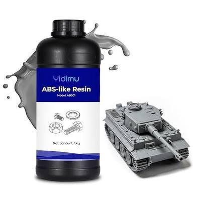 ABS-Like 3D Printer Resin, 405nm UV-Curing Rapid 3D Resin Photopolymer for LCD/DLP/MSLA Printing, High Precision and Low Viscosity, Grey, 1000g