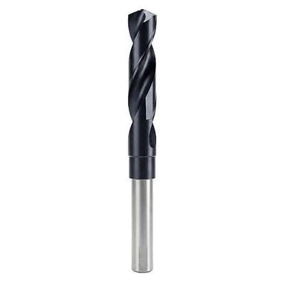 21/32 Inch Reduced Shank Drill Bit, 1/2" 3-Flat Shank, M35 Cobalt with TiAlN Coating, Drill Bit for Steel, Iron, Wood, Plastic (21/32" x 6" TRS)