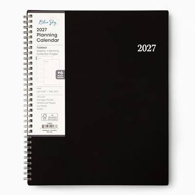 Blue Sky 2027 Weekly & Monthly Planner Calendar, 8.5"x11", Enterprise | January 2027 - December 2027, Flexible Cover, Durable Twin Wire Binding, Laminated Tabs, Storage Pocket
