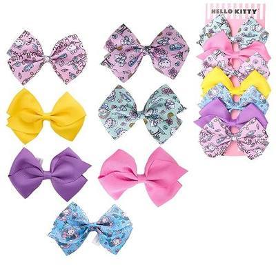 Hello Kitty Hair Bow 7-Piece Set Official License, Sanrio Hair Accessories