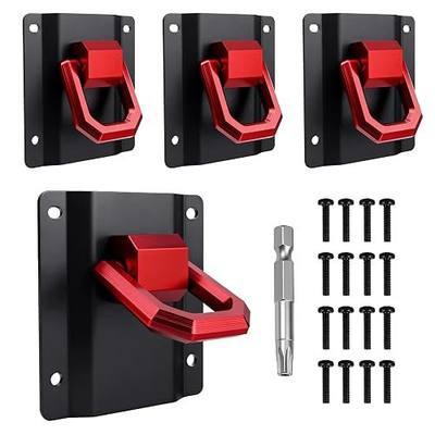 Tie Down Anchors Fit for Ford F150 & Raptor 2015-2026 & F250 F350 F450 F550 2017-2026, Truck Bed Tie Downs Car Accessories 4-Pack Replace# FL3Z-99000A64-B & FL3Z-9928408-AB Red