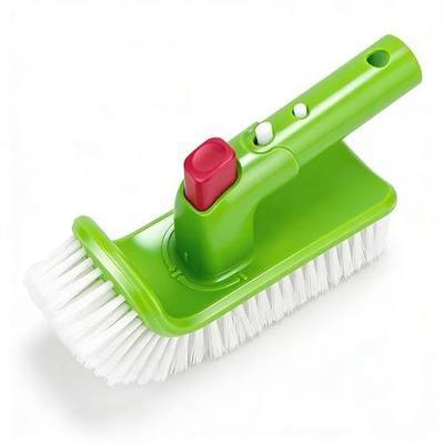 180° Rotatable Pool Brush Head for Inground & Above Ground Pools | Step & Corner Scrubber with EZ Clip for Hard-to-Reach Spots, Spa, Hot Tub & Bathroom