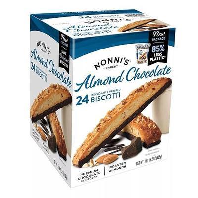 Nonni's Almond Chocolate Biscotti, 1.3 Ounce (Pack of 24)