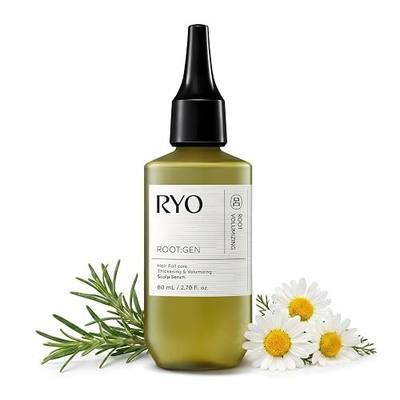 RYO ROOT:GEN Scalp Serum for Thinning Hair | Hair Thickening & Volumizing | for Hair Loss due to Breakage | with Ginseng | Cooling Scalp Care for Fuller-Looking Hair (2.7 Fl. Oz.)