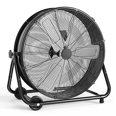 Air Choice 14000 CFM 30" High Velocity Drum Fan, 3-Speed Heavy Duty Industrial Shop Fan for Garage, Warehouse, Workshop, Commercial, Factory and Basement, UL Listed, Black