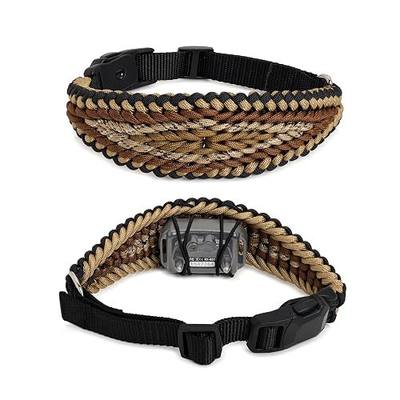 Replacement Strap E Collar Cover for Medium Dogs with 16-22" Neck Size - Adjustable Nylon Cord, Quick Release Buckle, Compatible with Dogtra, Educator, SportDog, Garmin, Bousnic, Jugbow (Mojave)