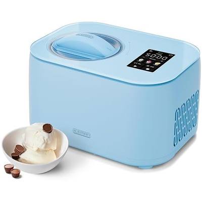 Iceman by Chefman Trio Ice Cream Maker | No Pre-Freezing with Built-In Compressor | for Ice Cream, Froyo, Sorbet, Sherbet, Italian Ice, Frozen Yogurt & More | (2) 20oz Containers & Lids
