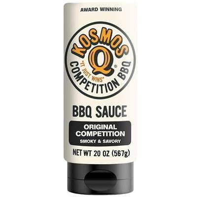 Kosmos Q Original Competition BBQ Sauce, Sweet and Smoky Barbecue Sauce for Ribs, Pulled Pork, Brisket, Chicken, Award-Winning Competition Recipe with Brown Sugar, Ketchup & Worcestershire, 20 Oz Bottle