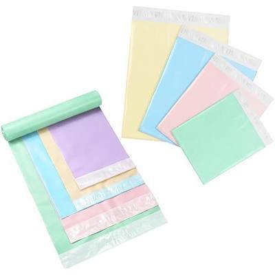 Outus 120 Pcs Poly Mailer Envelope 4 Sizes Shipping Bags Self Adhesive Clasp Envelope Self Adhesive Tear Proof Mailing Covers (8 x 12 In, 10 x 14 In, 13 x 18 In, 15 x 20 In,Multicolor)
