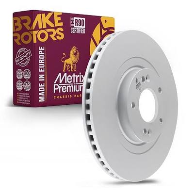 Metrix Premium Chassis Parts 320 mm Coated Brake Rotor Fits Santa Fe XL | Hi-Carbon Front 12.6 inch, 13-20 Hyundai Santa Fe, 13-18 Santa Fe Sport, 14-20 Kia Sorento, Replacement 982512FZN