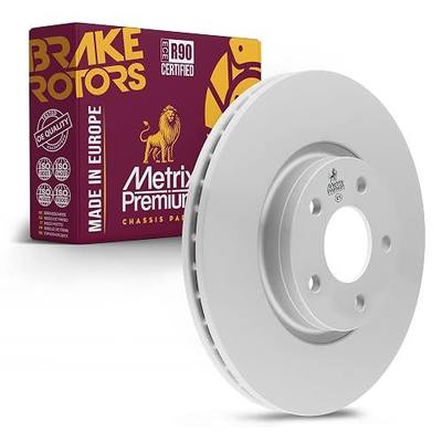 Metrix Premium Chassis Parts 300 mm Coated Brake Rotor Fits Ford F-150 | 2010-2014 Ford F-150, High Carbon Alloy Front 11.81 inch, 2010-2014 Ford Lobo, Replacement 680768FZN, Made in Europe