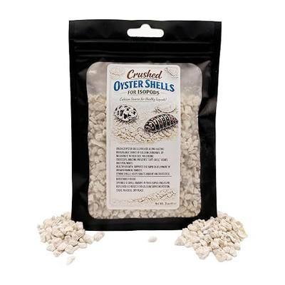 CTWPets Crushed Oyster Shells for Isopods, 100% Natural Calcium Carbonate Supplement, Supports Healthy Molting and Strong Exoskeleton, Bioactive Terrarium Calcium Source, 3 oz