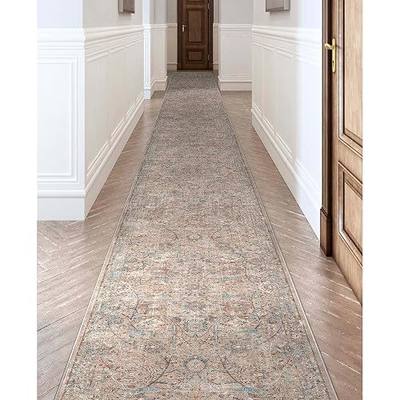 Well Woven Custom Size Hallway Stair Runner - Choose Length - Juliette Flatweave No-Pile Oriental Blue (27 in x 3 ft) Long Rug