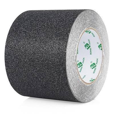 BOMEI PACK Black Anti Slip Tape, 4 Inch x 33 Foot Non-Slip Traction Grip Tape for Stairs, Waterproof Stair Treads Grip Non Slip, Non Skid Tape for Steps, Outdoor Black Grip Tape