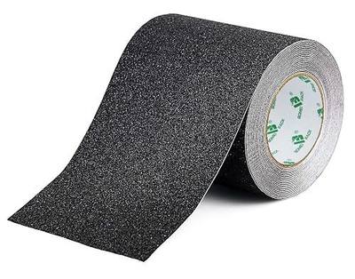 BOMEI PACK Black Anti Slip Tape, 6 Inch x 33 Foot Non-Slip Traction Grip Tape for Stairs, Waterproof Stair Treads Grip Non Slip, Non Skid Tape for Steps, Outdoor Black Grip Tape